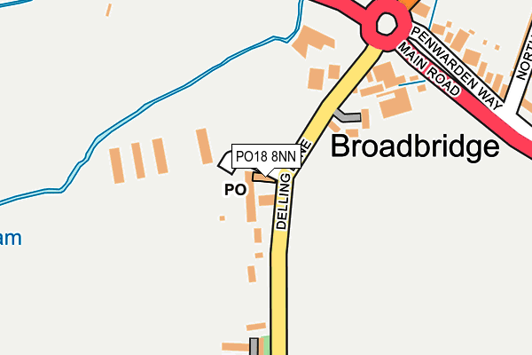 PO18 8NN map - OS OpenMap – Local (Ordnance Survey) PO18 8NN map - OS OpenMap – Local (Ordnance Survey)