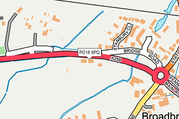 PO18 8PQ map - OS OpenMap – Local (Ordnance Survey) PO18 8PQ map - OS OpenMap – Local (Ordnance Survey)