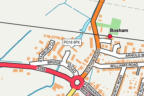 PO18 8PX map - OS OpenMap – Local (Ordnance Survey) PO18 8PX map - OS OpenMap – Local (Ordnance Survey)