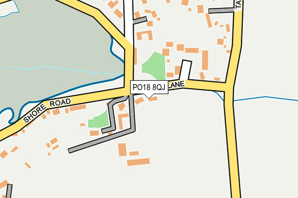 PO18 8QJ map - OS OpenMap – Local (Ordnance Survey) PO18 8QJ map - OS OpenMap – Local (Ordnance Survey)