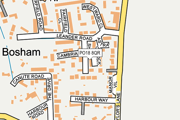 PO18 8QR map - OS OpenMap – Local (Ordnance Survey) PO18 8QR map - OS OpenMap – Local (Ordnance Survey)