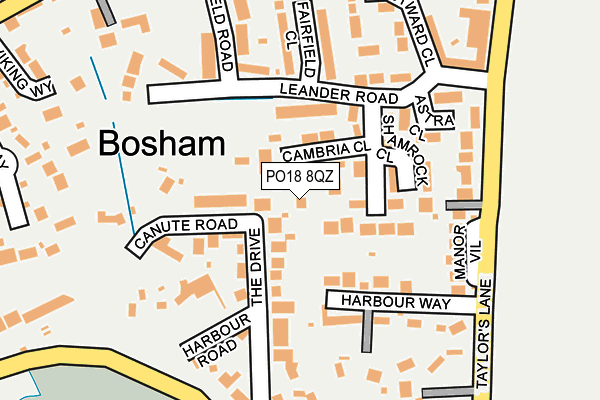 PO18 8QZ map - OS OpenMap – Local (Ordnance Survey) PO18 8QZ map - OS OpenMap – Local (Ordnance Survey)