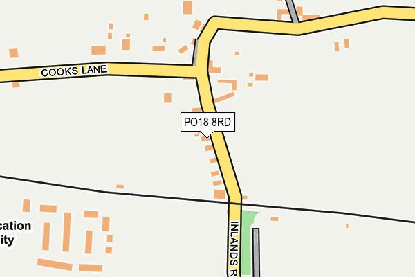 PO18 8RD map - OS OpenMap – Local (Ordnance Survey) PO18 8RD map - OS OpenMap – Local (Ordnance Survey)