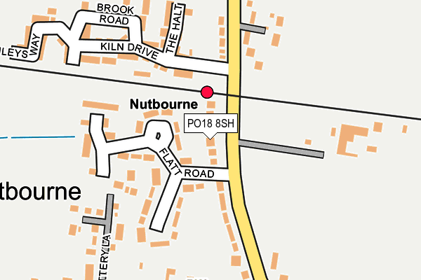 PO18 8SH map - OS OpenMap – Local (Ordnance Survey) PO18 8SH map - OS OpenMap – Local (Ordnance Survey)