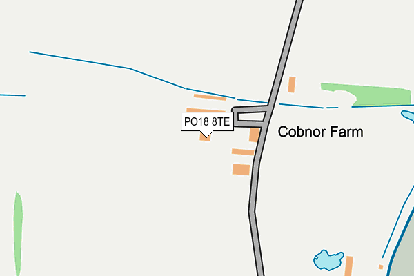 PO18 8TE map - OS OpenMap – Local (Ordnance Survey) PO18 8TE map - OS OpenMap – Local (Ordnance Survey)