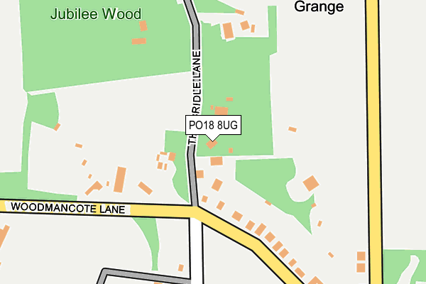 PO18 8UG map - OS OpenMap – Local (Ordnance Survey)