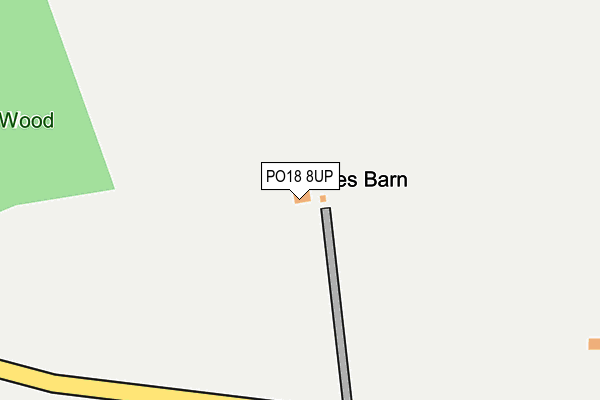 PO18 8UP map - OS OpenMap – Local (Ordnance Survey)