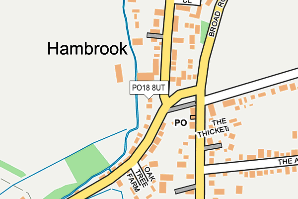 PO18 8UT map - OS OpenMap – Local (Ordnance Survey) PO18 8UT map - OS OpenMap – Local (Ordnance Survey)