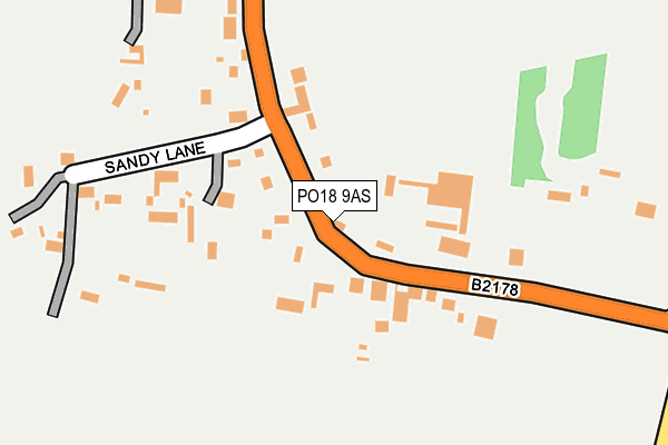 PO18 9AS map - OS OpenMap – Local (Ordnance Survey) PO18 9AS map - OS OpenMap – Local (Ordnance Survey)
