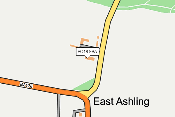 PO18 9BA map - OS OpenMap – Local (Ordnance Survey) PO18 9BA map - OS OpenMap – Local (Ordnance Survey)