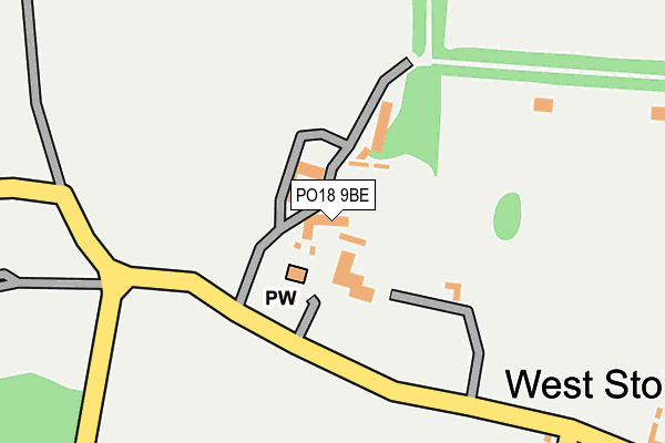 PO18 9BE map - OS OpenMap – Local (Ordnance Survey) PO18 9BE map - OS OpenMap – Local (Ordnance Survey)