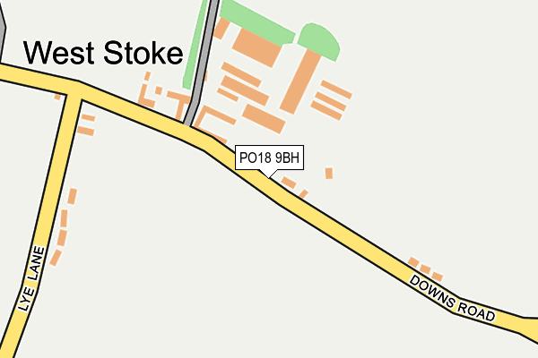 PO18 9BH map - OS OpenMap – Local (Ordnance Survey) PO18 9BH map - OS OpenMap – Local (Ordnance Survey)