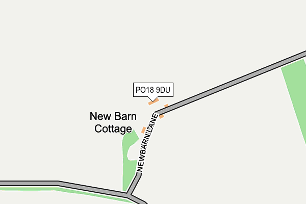 PO18 9DU map - OS OpenMap – Local (Ordnance Survey)