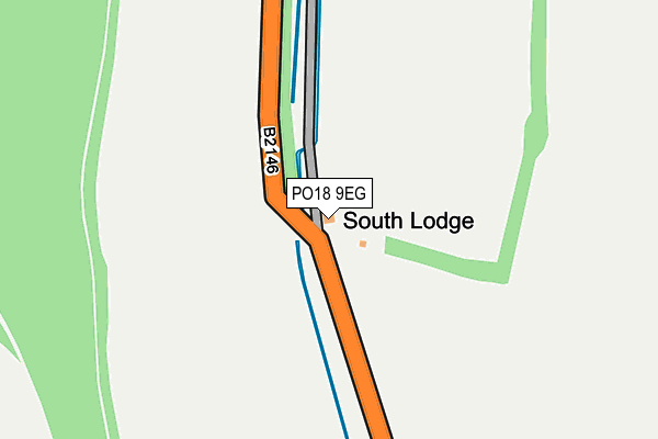 PO18 9EG map - OS OpenMap – Local (Ordnance Survey)