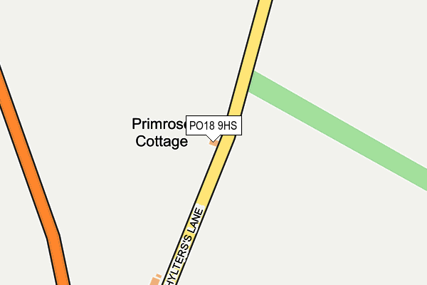 PO18 9HS map - OS OpenMap – Local (Ordnance Survey) PO18 9HS map - OS OpenMap – Local (Ordnance Survey)