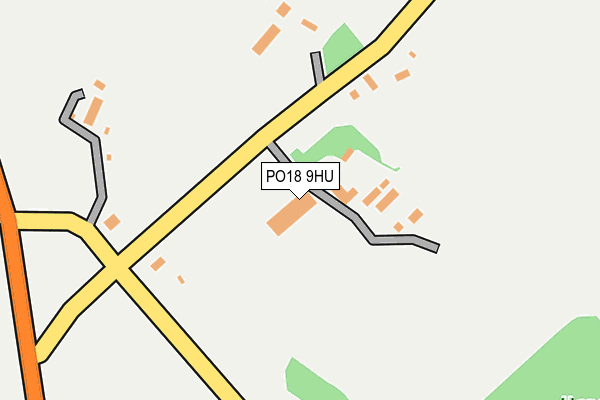 PO18 9HU map - OS OpenMap – Local (Ordnance Survey) PO18 9HU map - OS OpenMap – Local (Ordnance Survey)
