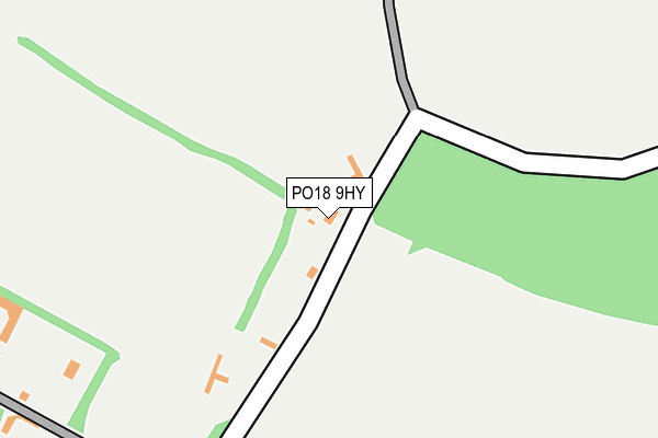 PO18 9HY map - OS OpenMap – Local (Ordnance Survey) PO18 9HY map - OS OpenMap – Local (Ordnance Survey)