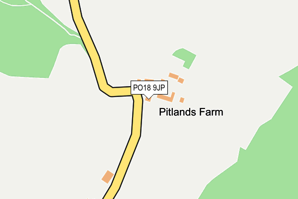 PO18 9JP map - OS OpenMap – Local (Ordnance Survey) PO18 9JP map - OS OpenMap – Local (Ordnance Survey)