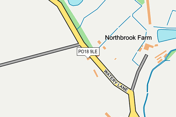 PO18 9LE map - OS OpenMap – Local (Ordnance Survey) PO18 9LE map - OS OpenMap – Local (Ordnance Survey)