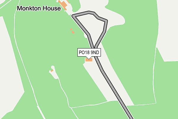 PO18 9ND map - OS OpenMap – Local (Ordnance Survey) PO18 9ND map - OS OpenMap – Local (Ordnance Survey)