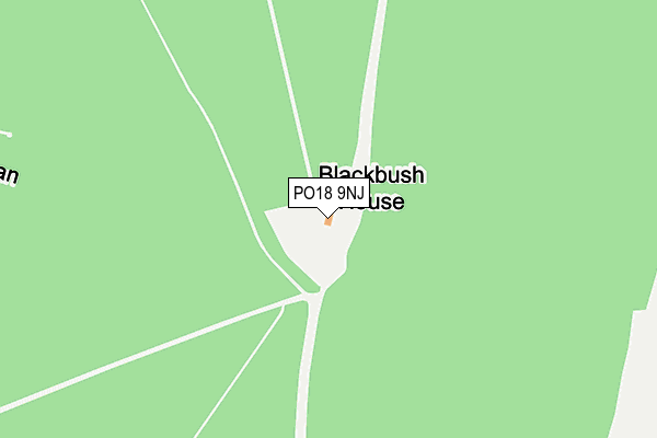 PO18 9NJ map - OS OpenMap – Local (Ordnance Survey) PO18 9NJ map - OS OpenMap – Local (Ordnance Survey)