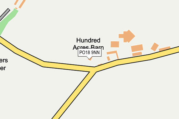 PO18 9NN map - OS OpenMap – Local (Ordnance Survey) PO18 9NN map - OS OpenMap – Local (Ordnance Survey)