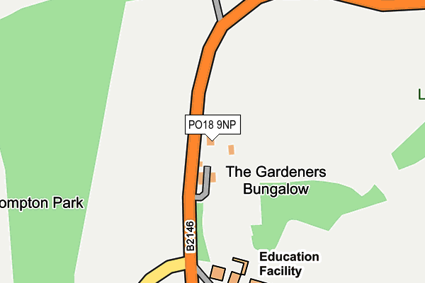 PO18 9NP map - OS OpenMap – Local (Ordnance Survey) PO18 9NP map - OS OpenMap – Local (Ordnance Survey)