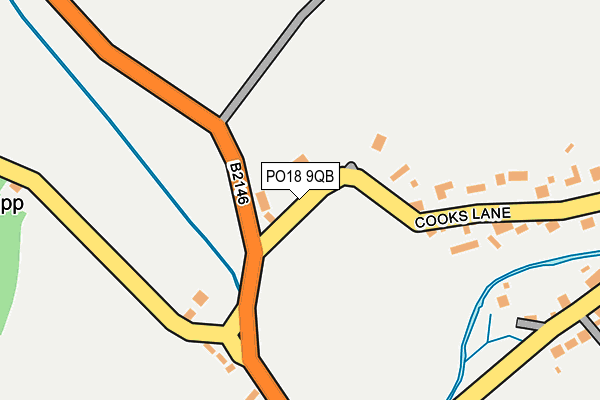 PO18 9QB map - OS OpenMap – Local (Ordnance Survey) PO18 9QB map - OS OpenMap – Local (Ordnance Survey)