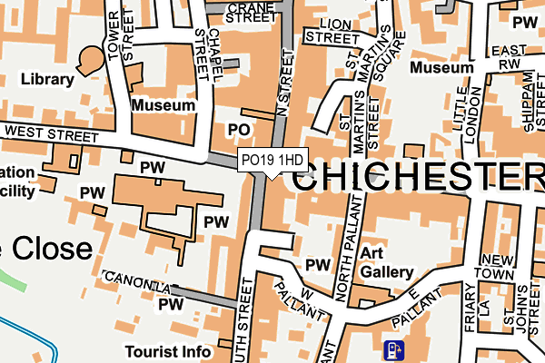 PO19 1HD map - OS OpenMap – Local (Ordnance Survey) PO19 1HD map - OS OpenMap – Local (Ordnance Survey)