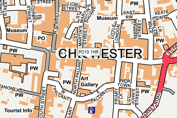 PO19 1HR map - OS OpenMap – Local (Ordnance Survey) PO19 1HR map - OS OpenMap – Local (Ordnance Survey)