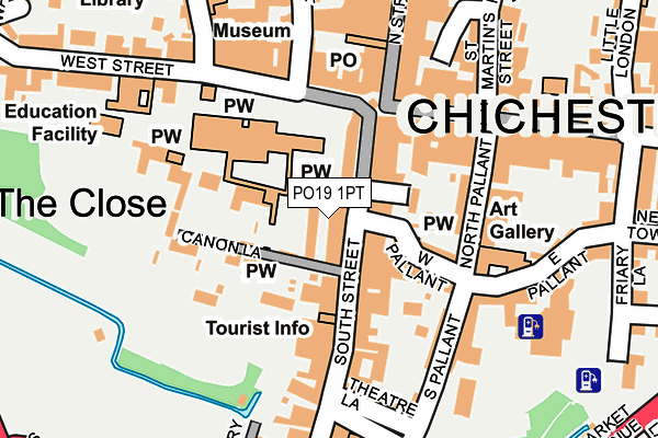 PO19 1PT map - OS OpenMap – Local (Ordnance Survey) PO19 1PT map - OS OpenMap – Local (Ordnance Survey)