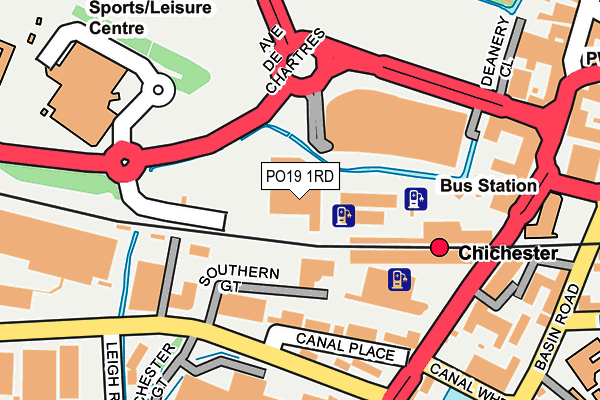 PO19 1RD map - OS OpenMap – Local (Ordnance Survey) PO19 1RD map - OS OpenMap – Local (Ordnance Survey)