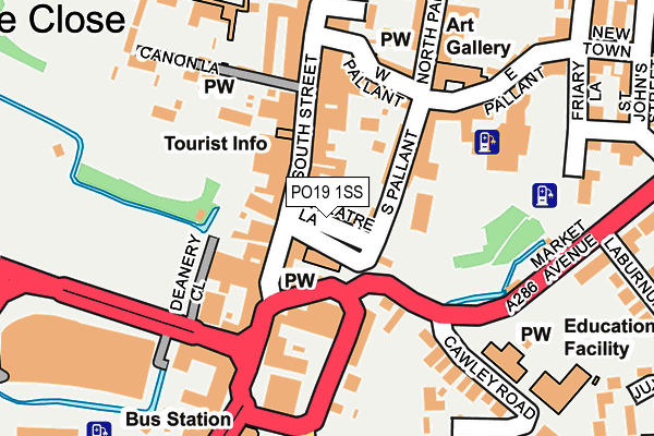 PO19 1SS map - OS OpenMap – Local (Ordnance Survey) PO19 1SS map - OS OpenMap – Local (Ordnance Survey)