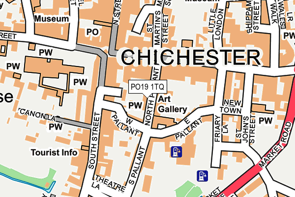 PO19 1TQ map - OS OpenMap – Local (Ordnance Survey) PO19 1TQ map - OS OpenMap – Local (Ordnance Survey)