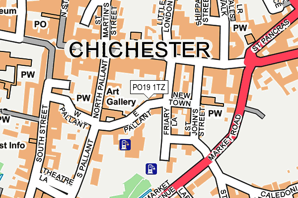 PO19 1TZ map - OS OpenMap – Local (Ordnance Survey) PO19 1TZ map - OS OpenMap – Local (Ordnance Survey)