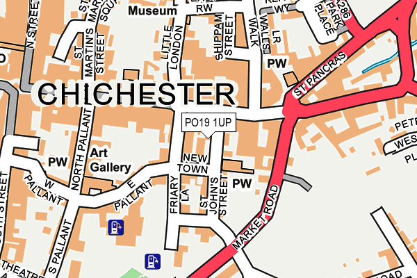 PO19 1UP map - OS OpenMap – Local (Ordnance Survey) PO19 1UP map - OS OpenMap – Local (Ordnance Survey)
