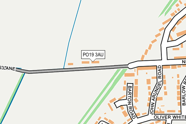 PO19 3AU map - OS OpenMap – Local (Ordnance Survey) PO19 3AU map - OS OpenMap – Local (Ordnance Survey)
