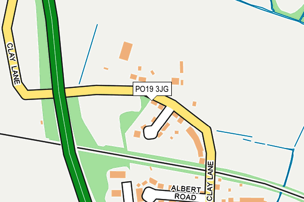 PO19 3JG map - OS OpenMap – Local (Ordnance Survey) PO19 3JG map - OS OpenMap – Local (Ordnance Survey)
