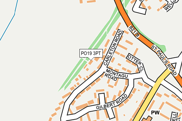 PO19 3PT map - OS OpenMap – Local (Ordnance Survey) PO19 3PT map - OS OpenMap – Local (Ordnance Survey)