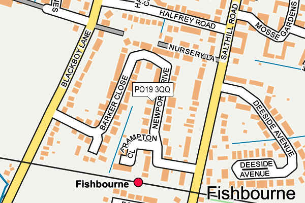 PO19 3QQ map - OS OpenMap – Local (Ordnance Survey) PO19 3QQ map - OS OpenMap – Local (Ordnance Survey)