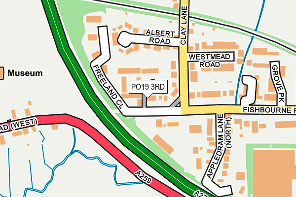 PO19 3RD map - OS OpenMap – Local (Ordnance Survey) PO19 3RD map - OS OpenMap – Local (Ordnance Survey)