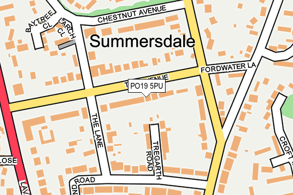 PO19 5PU map - OS OpenMap – Local (Ordnance Survey) PO19 5PU map - OS OpenMap – Local (Ordnance Survey)