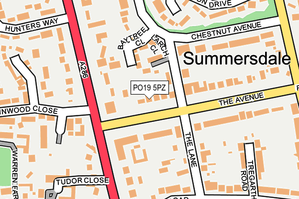 PO19 5PZ map - OS OpenMap – Local (Ordnance Survey) PO19 5PZ map - OS OpenMap – Local (Ordnance Survey)