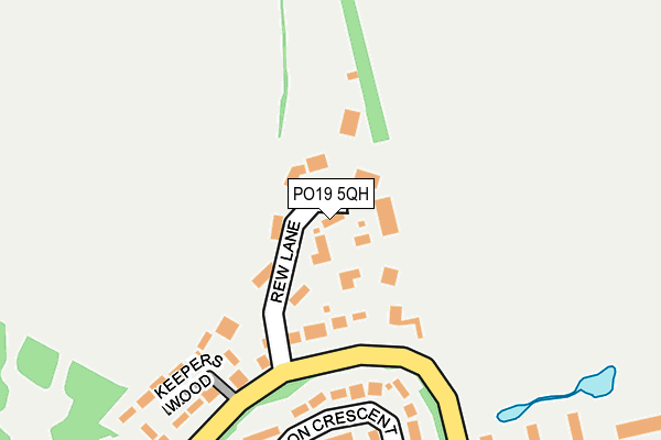 PO19 5QH map - OS OpenMap – Local (Ordnance Survey) PO19 5QH map - OS OpenMap – Local (Ordnance Survey)