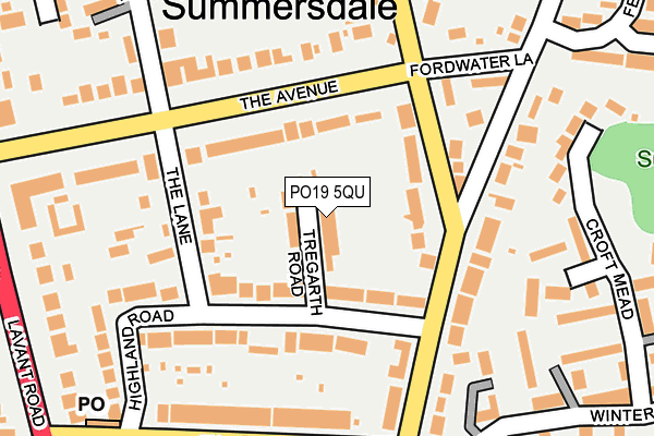 PO19 5QU map - OS OpenMap – Local (Ordnance Survey) PO19 5QU map - OS OpenMap – Local (Ordnance Survey)