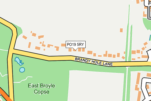 PO19 5RY map - OS OpenMap – Local (Ordnance Survey)