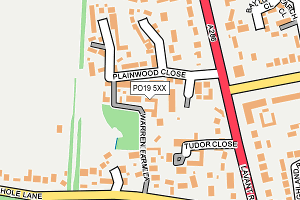 PO19 5XX map - OS OpenMap – Local (Ordnance Survey) PO19 5XX map - OS OpenMap – Local (Ordnance Survey)