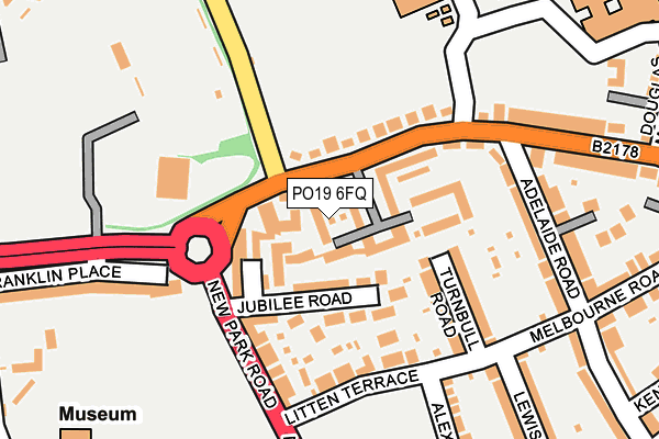 PO19 6FQ map - OS OpenMap – Local (Ordnance Survey) PO19 6FQ map - OS OpenMap – Local (Ordnance Survey)