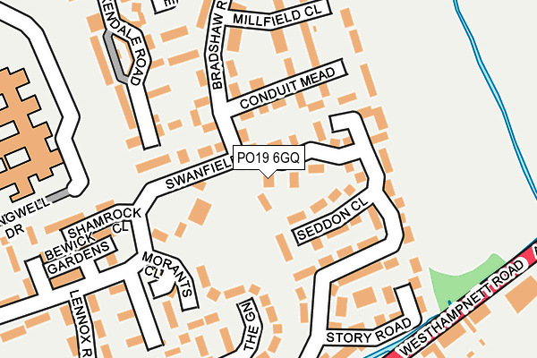 PO19 6GQ map - OS OpenMap – Local (Ordnance Survey) PO19 6GQ map - OS OpenMap – Local (Ordnance Survey)