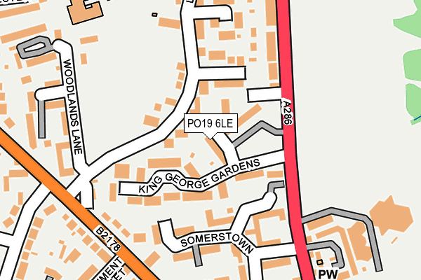 PO19 6LE map - OS OpenMap – Local (Ordnance Survey) PO19 6LE map - OS OpenMap – Local (Ordnance Survey)